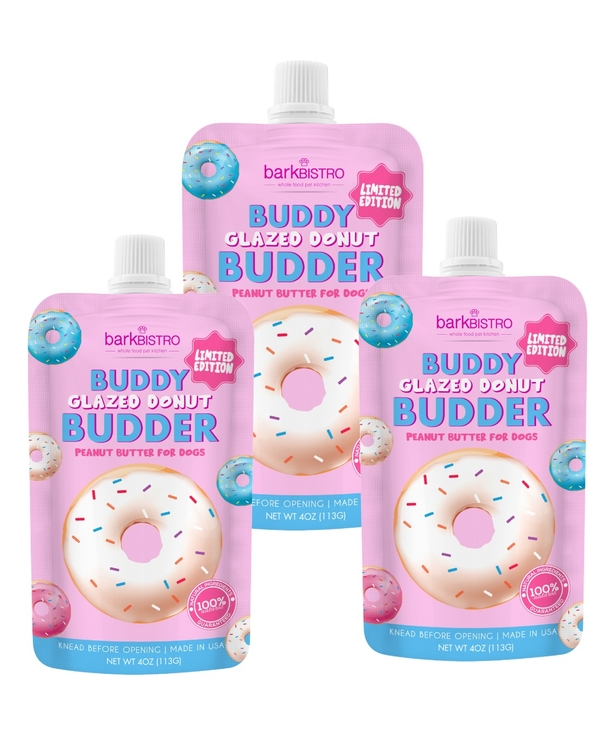 Bark Bistro - Glazed Donut Buddy Budder Peanut Butter Squeeze Pack