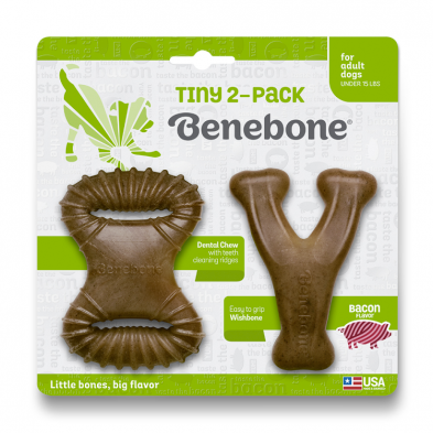 Benebone - Tiny 2-Pack Dental Chew & Wishbone