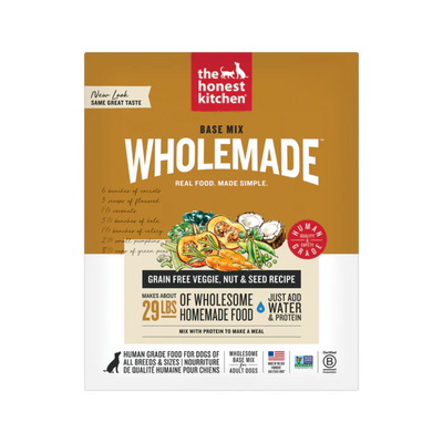 The Honest Kitchen - Wholemade Grain Free Veggie Nut & Seed Base Mix - Dehydrated Dog Food