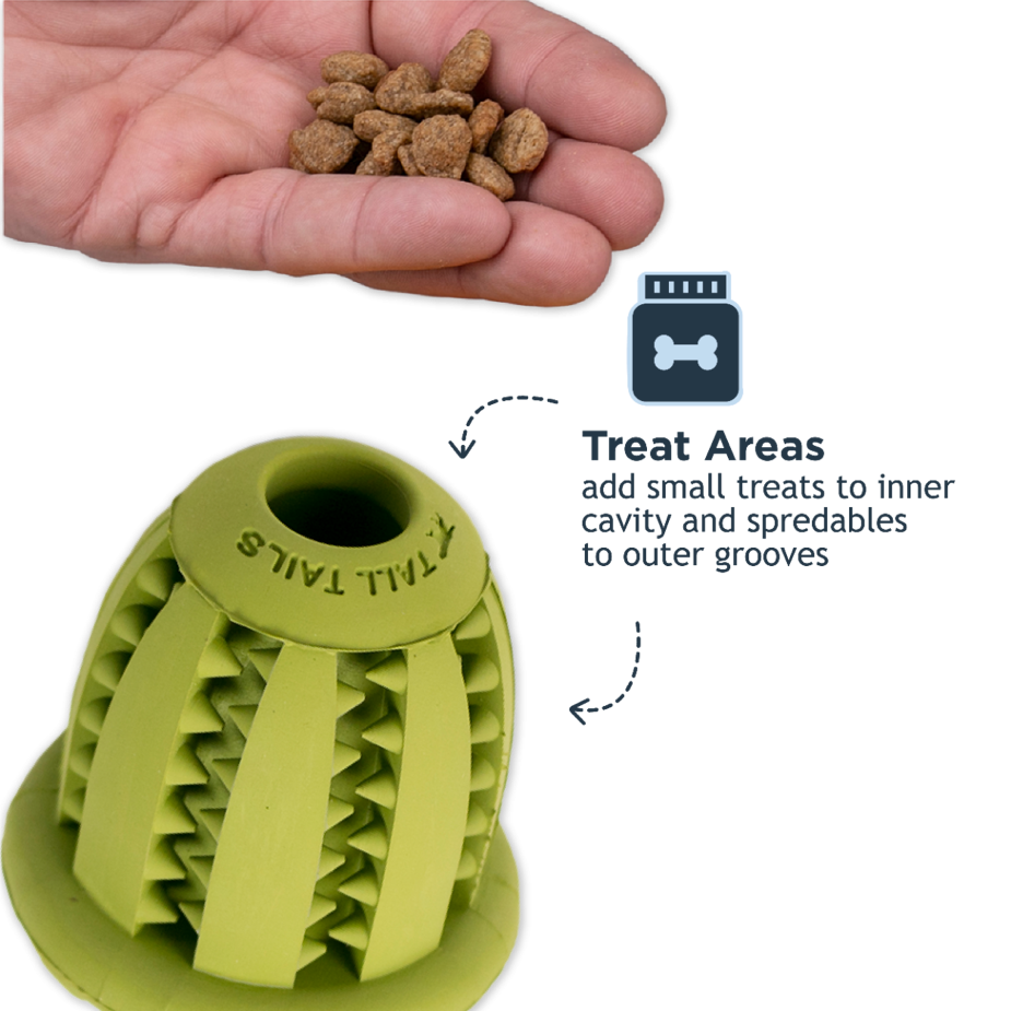 Tall Tails - Natural Rubber Acorn Toy 3"