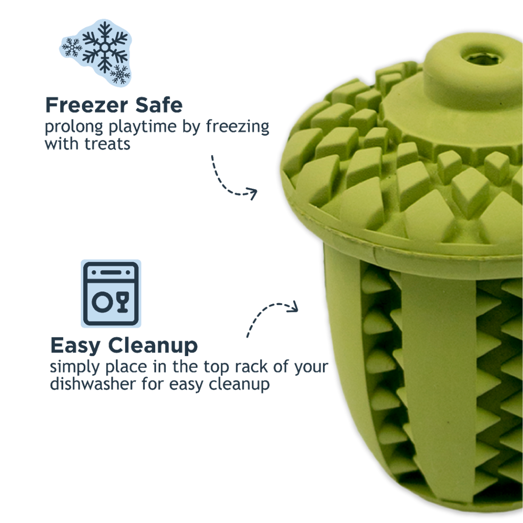 Tall Tails - Natural Rubber Acorn Toy 3"