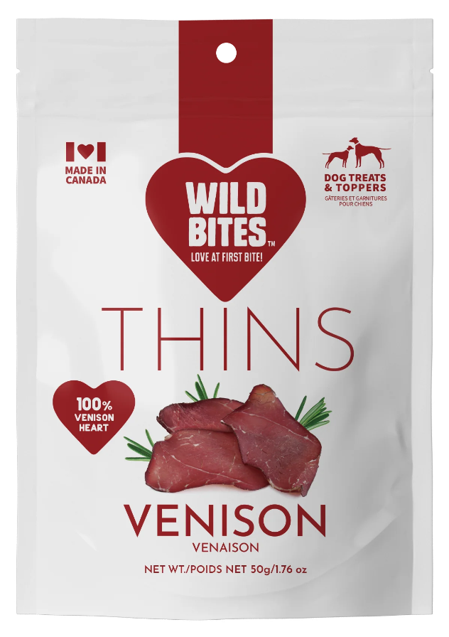 Wild Bites - Venison Heart Thins - 50g