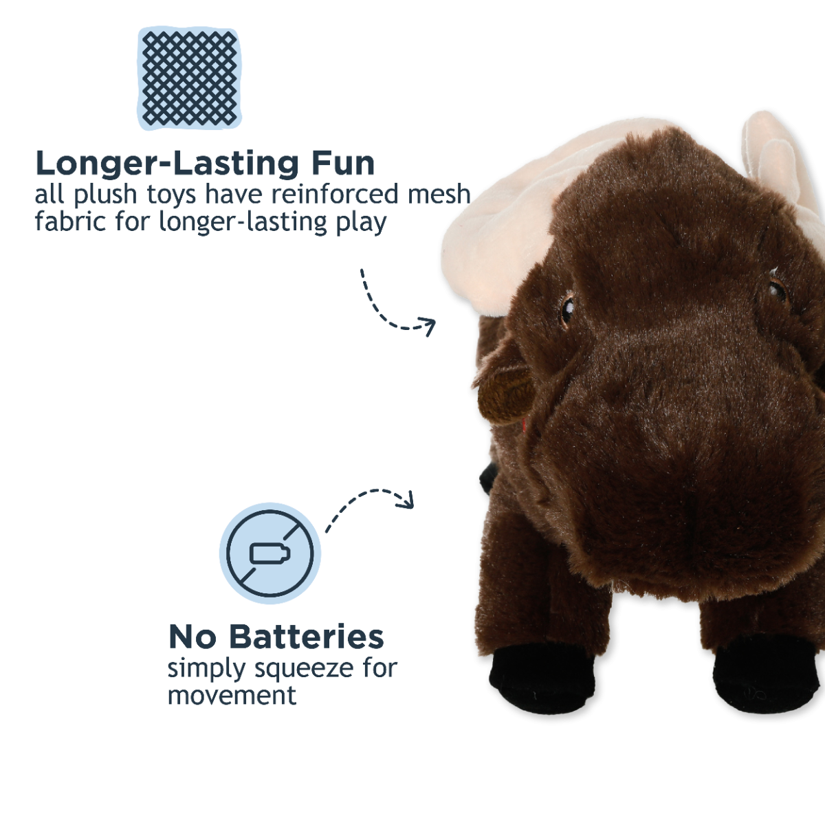 Tall Tails - Animated Moose Dog Toy