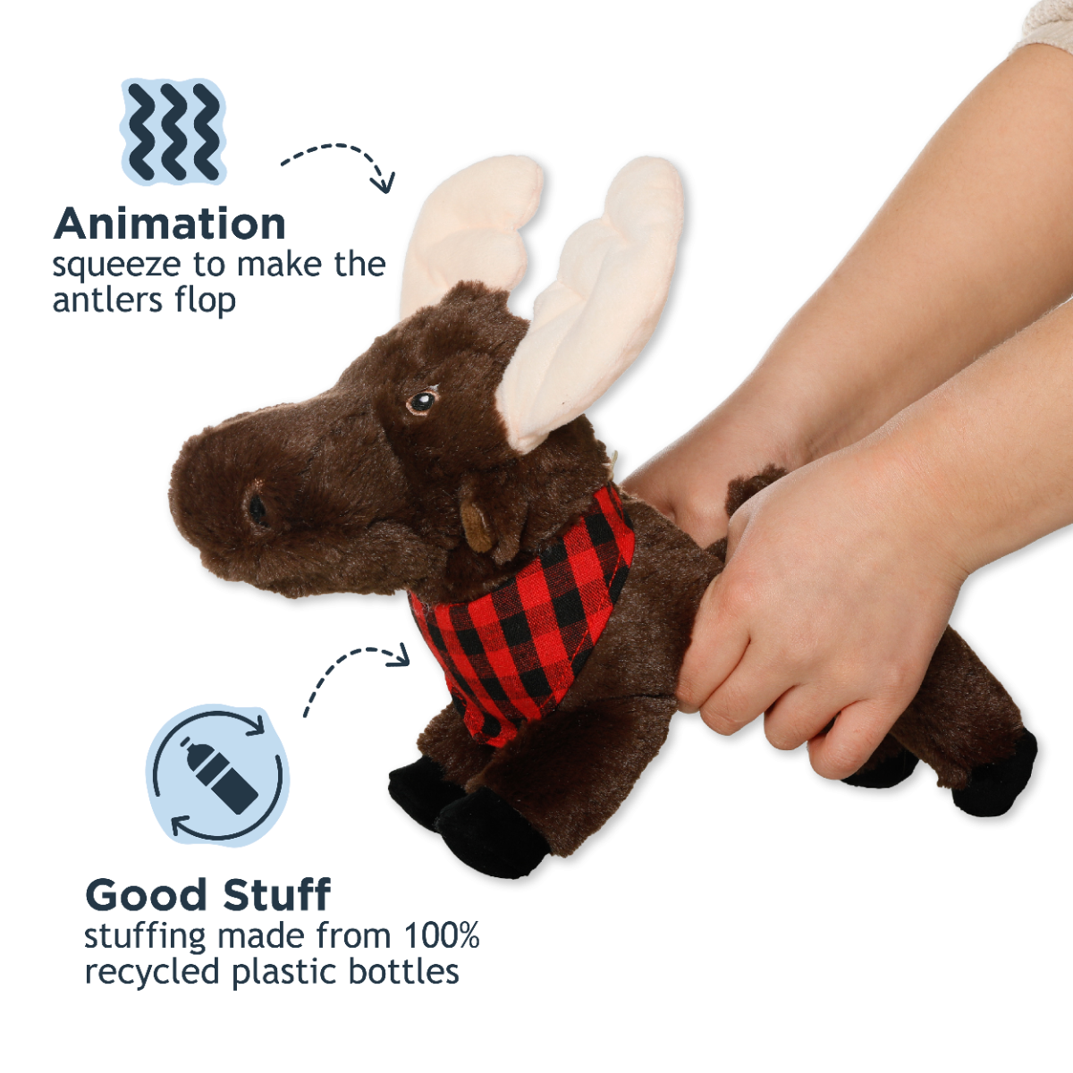 Tall Tails - Animated Moose Dog Toy