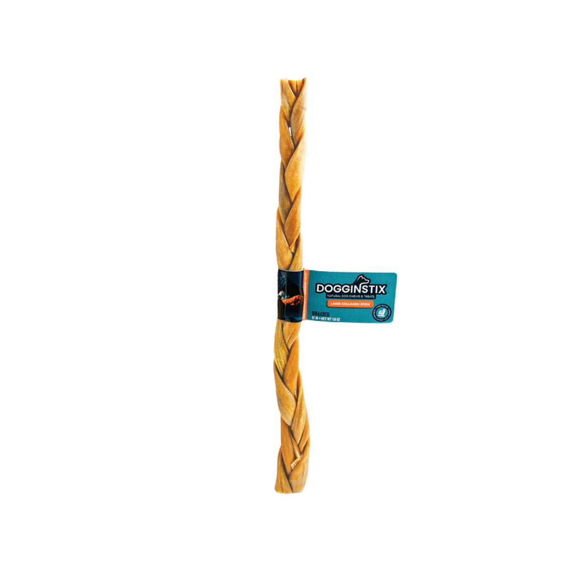 Dogginstix - Braided Lamb Collagen Stick
