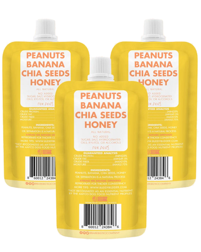 Bark Bistro - Barking Banana Buddy Budder Peanut Butter Squeeze Pack