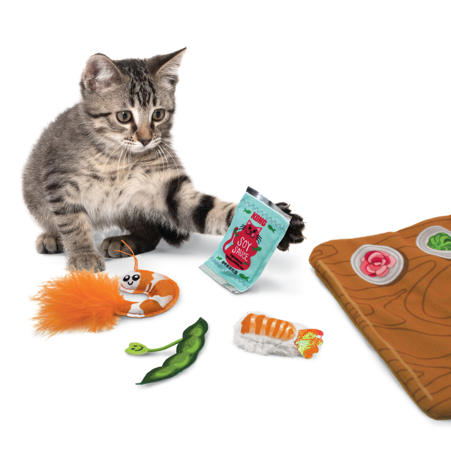 Kong - Cat Toys - Pull-a-Partz - Sushi