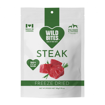 Wild Bites - Freeze-Dried Steak - 50g
