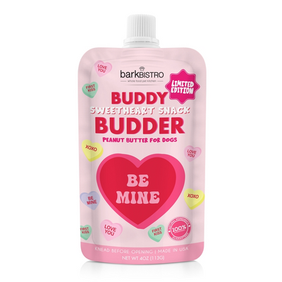 Bark Bistro - Valentine's Day Sweetheart Buddy Budder Peanut Butter Squeeze Pack