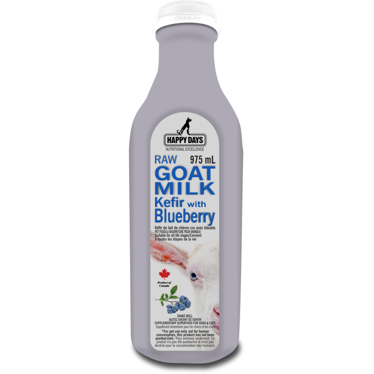 Happy Days Dairies - Raw Goat Milk Kefir with Blueberry