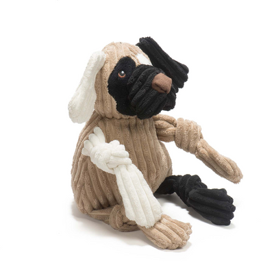 HuggleHounds - Patches HuggleMutt Knottie Plush Dog Toy