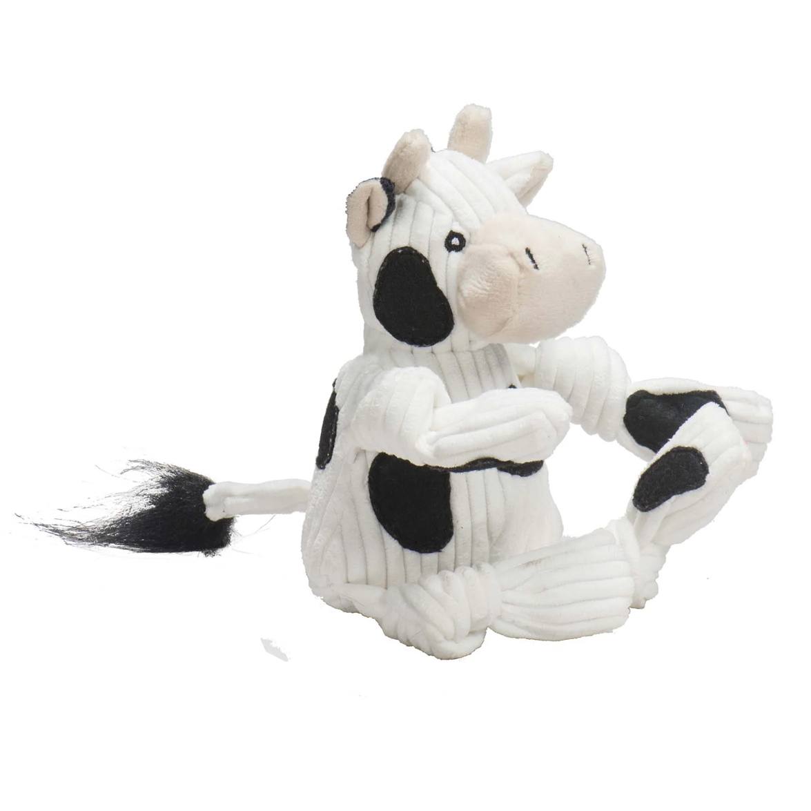 HuggleHounds - Dottie Cow Knottie Plush Dog Toy
