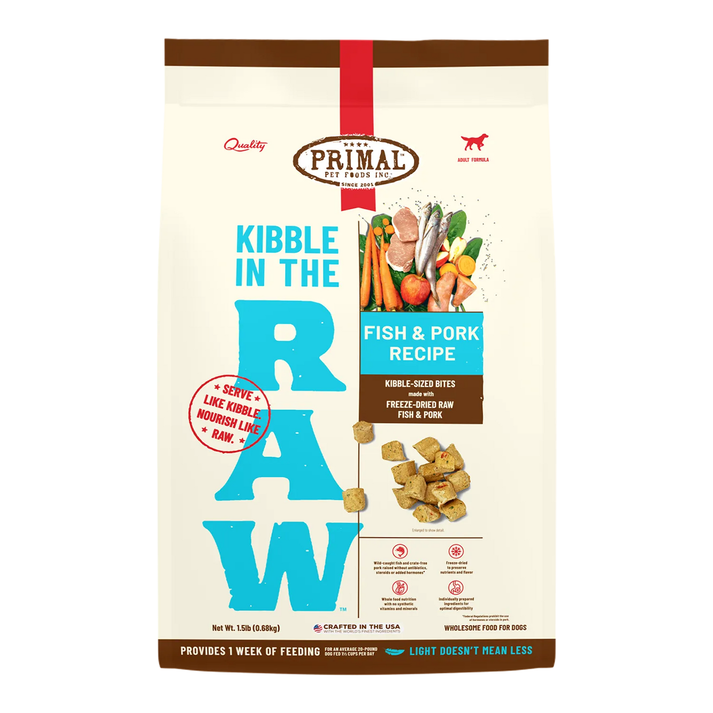 Primal - Kibble In The Raw - Dry Dog Food