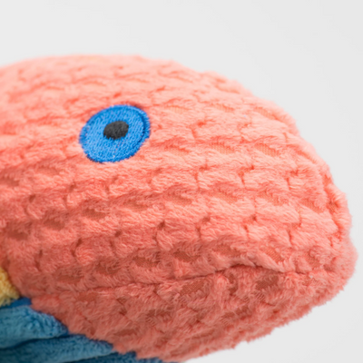 HuggleHounds - Rauccous Rainbow Trout Knottie Plush Dog Toy
