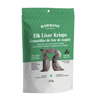 Rawbone Pet Food Co. - Elk Liver Krisps