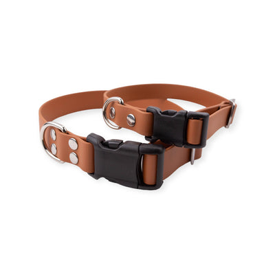 North Range Biothane Collar - Light Brown