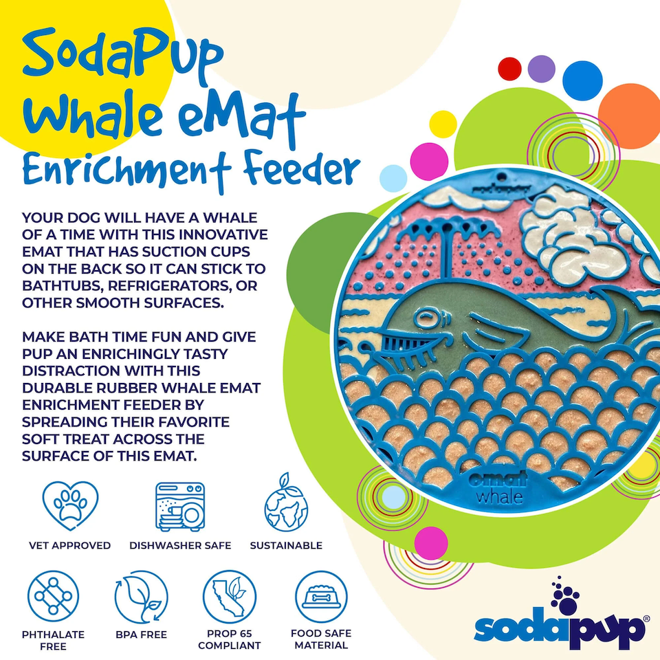SodaPup - Whale Design Enrichment Lick Mat