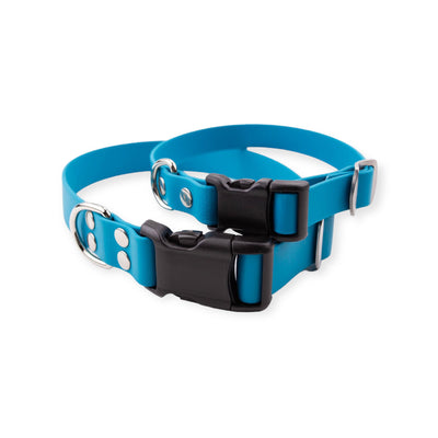 North Range Biothane Collar - Blue Lagoon