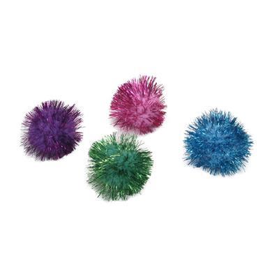 Coastal - Rascal Cat Glitter Pom Pops 1.25" - 4 pack - AARCS DONATION ONLY