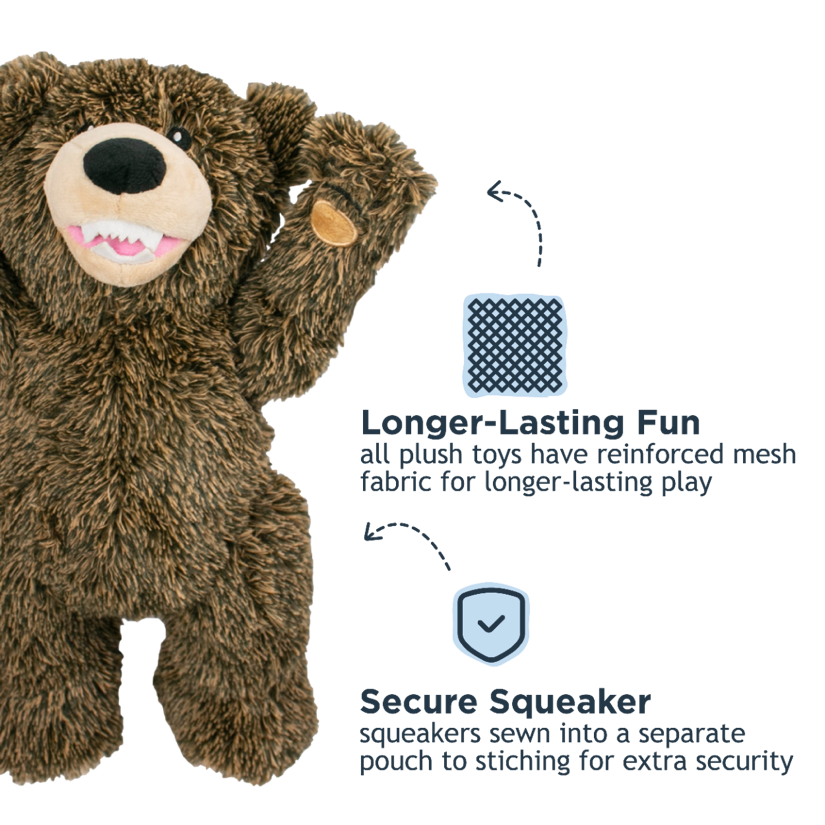 Tall Tails - Grizzly Rope Body Dog Toy