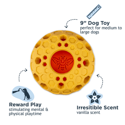 Tall Tails - Natural Rubber Bee Hive Reward Dog Toy