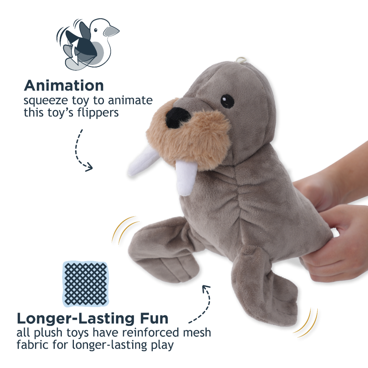Tall Tails - Animated Walrus Dog Toy