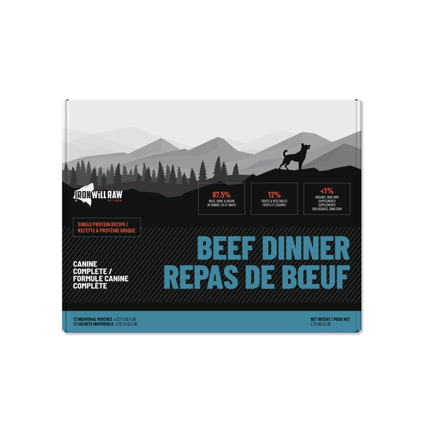 Iron Will Raw - Canine Complete Dinner - Raw Dog Food