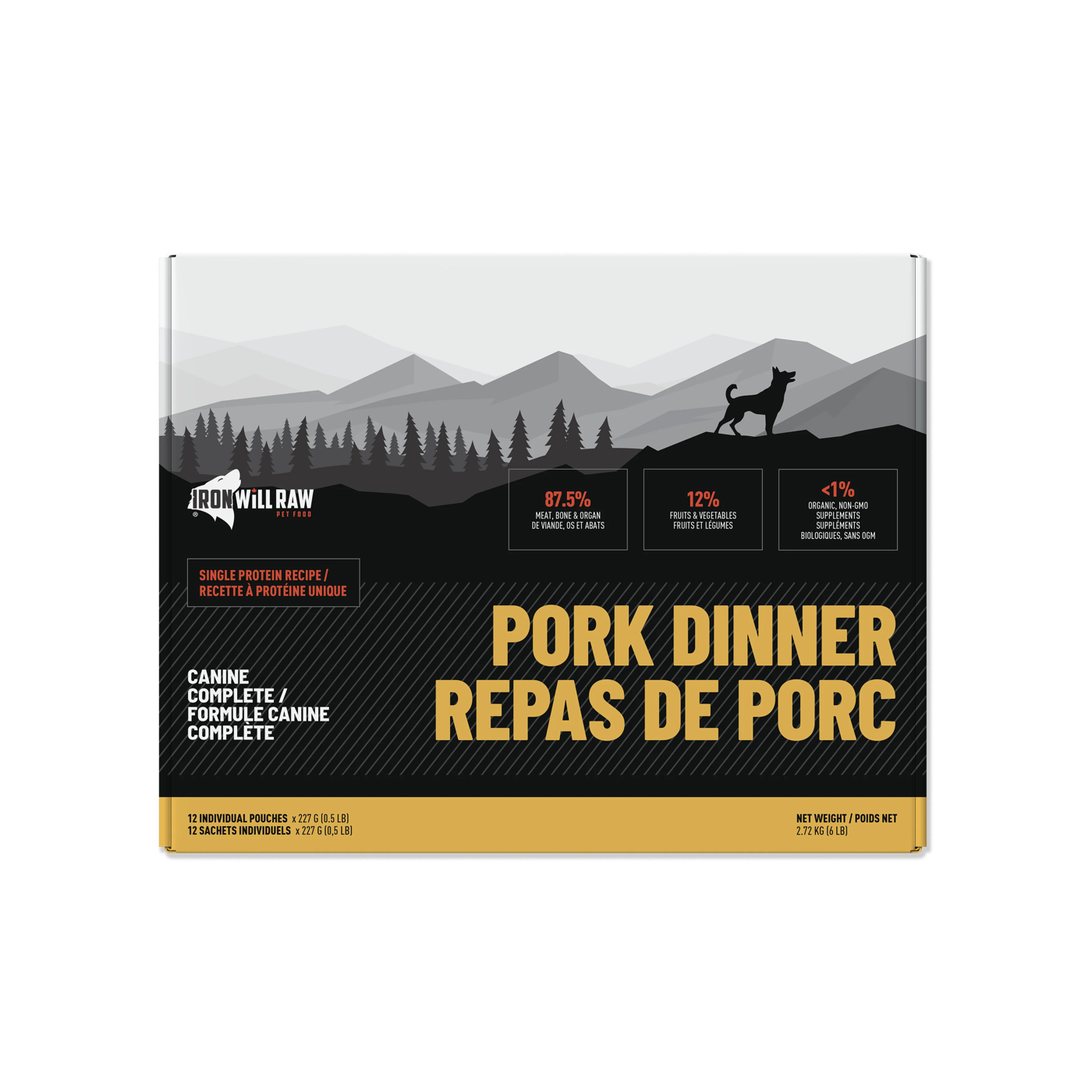 Iron Will Raw - Canine Complete Dinner - Raw Dog Food