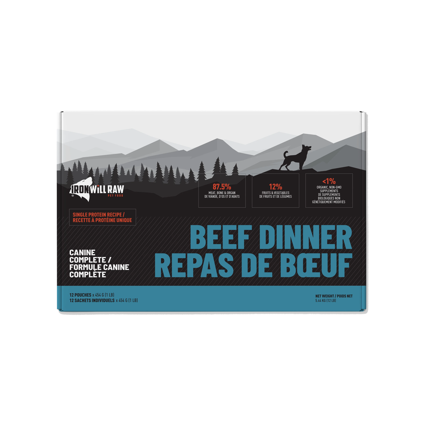 Iron Will Raw - Canine Complete Dinner - Raw Dog Food