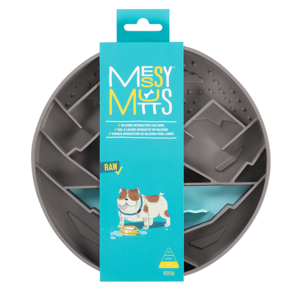 Messy Mutts - Silicone Interactive Feeder - Mountain Scene