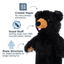 Tall Tails - Stuffless Black Bear Squeaker Dog Toy