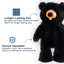 Tall Tails - Stuffless Black Bear Squeaker Dog Toy
