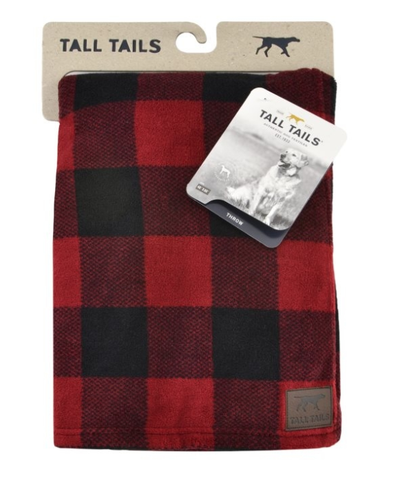 Tall Tails - Fleece Blanket - Hunter's Plaid