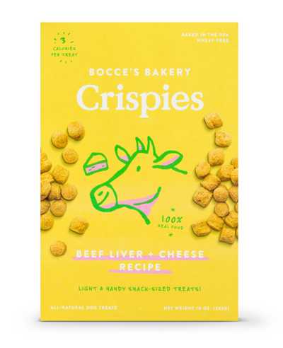 Bocce's Bakery - Beef Liver & Cheese Crispies - 10oz