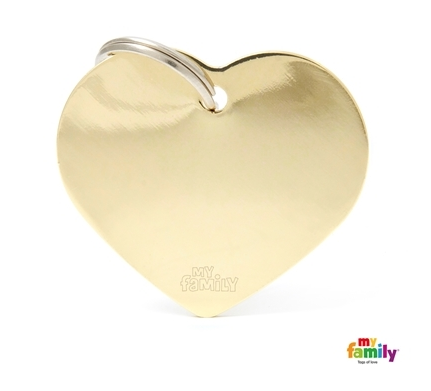 My Family Tag - Gold Heart