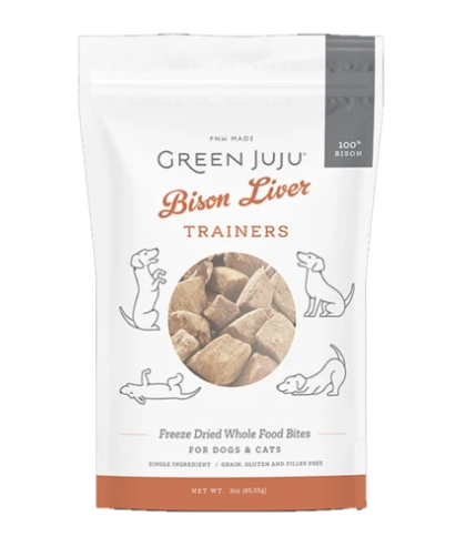 Green Juju - Freeze Dried - Bison Liver Treats - 3 oz