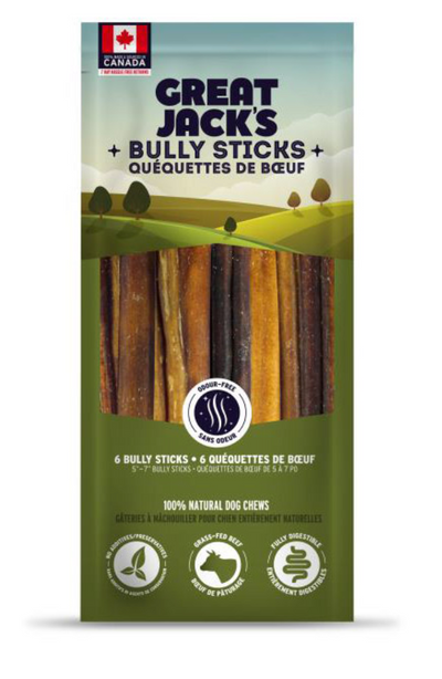 Great Jack's - Bully Sticks (Made/Sourced in Canada) - Odour Free