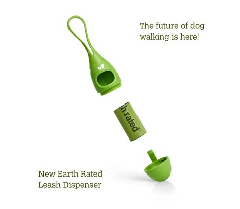 Earth Rated - Waste Bag Holder 2.0 with Compostable Bags