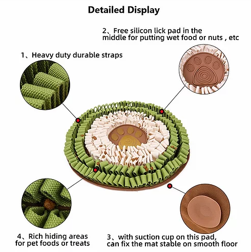 Doodle Dogs - Antibite Snuffle Mat with Lick Mat - Level 3