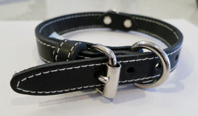 Lacet - Single Leather Collar - Black