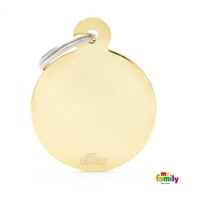 My Family Tag - Gold Circle